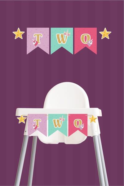 neşeli günlerim Unicorn Two Banner *χοντρό χαρτί