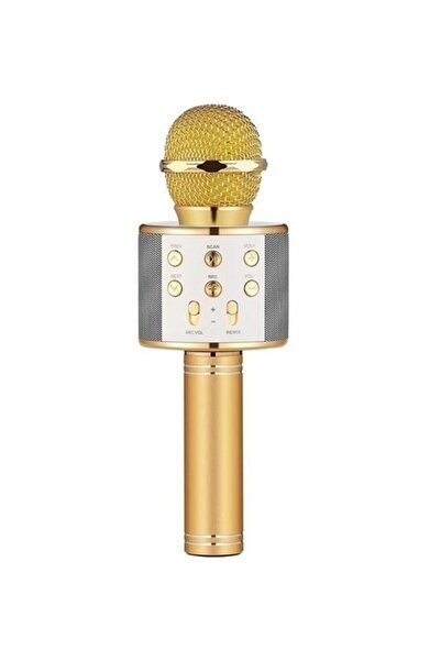 Genel Markalar Wster Ws-858 Karaoke Mikrofon Bluetooth Hoparlör Aux Usb Mikro...