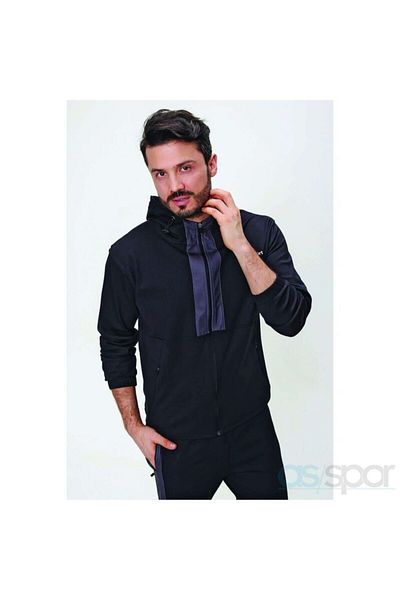 UHLSPORT / Sweat Poly.young M Full Zipper Black