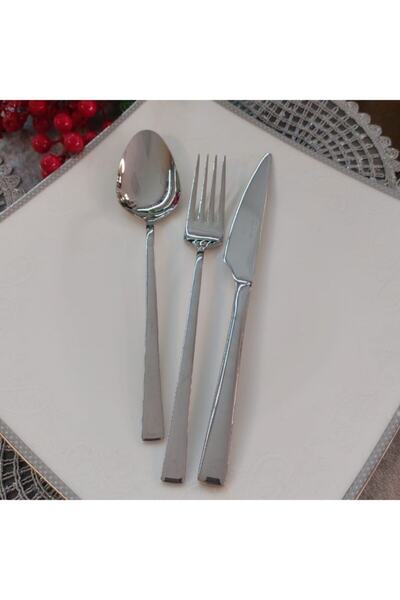 SERAMİKCİ 6 قطع ملاعق كبيرة بلاتينيوم