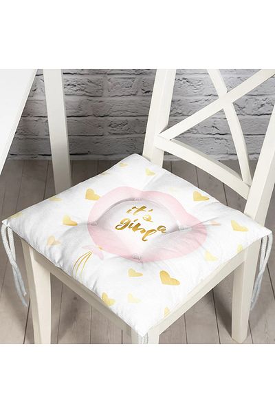 Realhomes Pink Balloon Decorative Children's Room Chair Cushion