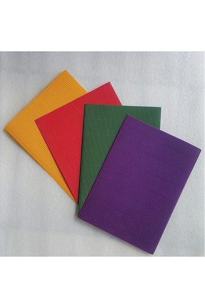 direkt-al Hobby Cardboard Foil Corrugated 300 Gr Thick 50x70 Cm Optional 2 Pieces
