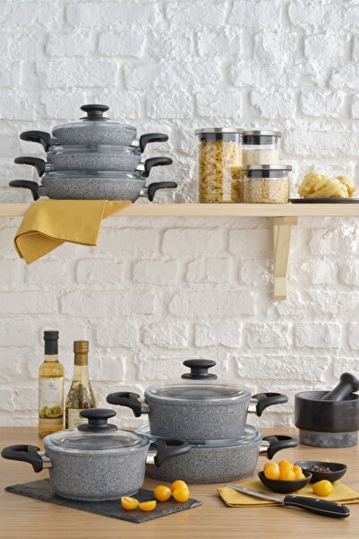 Emsan TitanGranit Gray 6 Piece Cookware Set