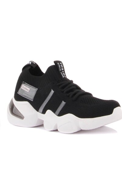 Guja Ithal Kadın Yüksek Taban Siyah Sneaker