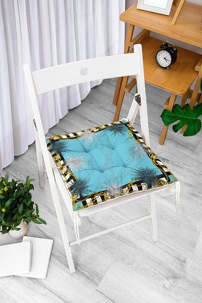 Realhomes Pernă de scaun modernă cu imprimare digitală cu design personalizat