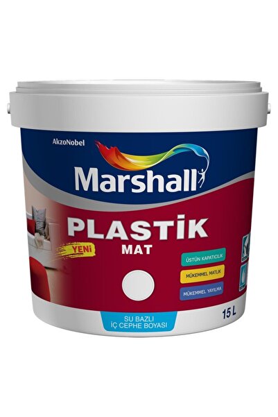 Marshall Plastik Mat Su Bazlı Iç Cephe Boyası 15l.