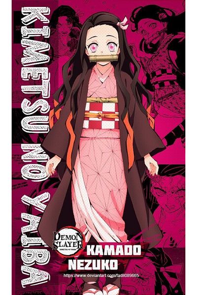 animeandyourworld Nezuko Kamado Anime Notebook 1 Piece Special Design A4 Size 21*29 Cm Wire Unlined Notebook