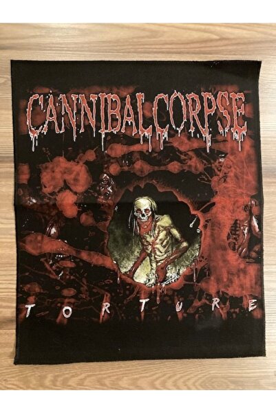 StüdyoÜmitTişört Cannibal Corpse Torture Back Patch Sırt Patch Peç Arma Ve Ko...