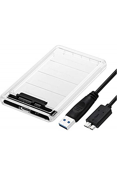 Genel Markalar 4266 2.5 Usb 3.0 Harici Ssd Harddisk Şeffaf Taşınabilir Hdd Ku...