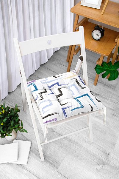Realhomes Snake Themed Patterned Digital Printed Fluffy Chair Cushion