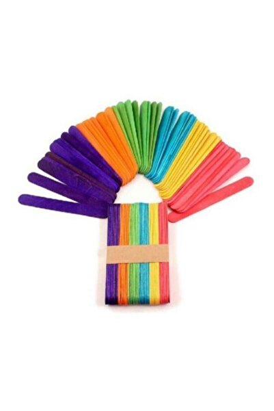 Elif İş Eğitimi Renkli Ağda ve Dil Çubuğu 50 Adet