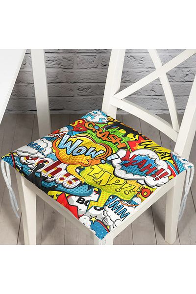 Realhomes Custom Design Digital Printed Pouf Chair Cushion