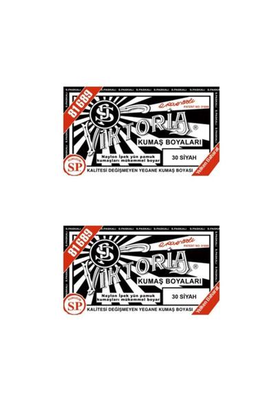 Viktoria Siyah Kumaş Boya X 2 Adet