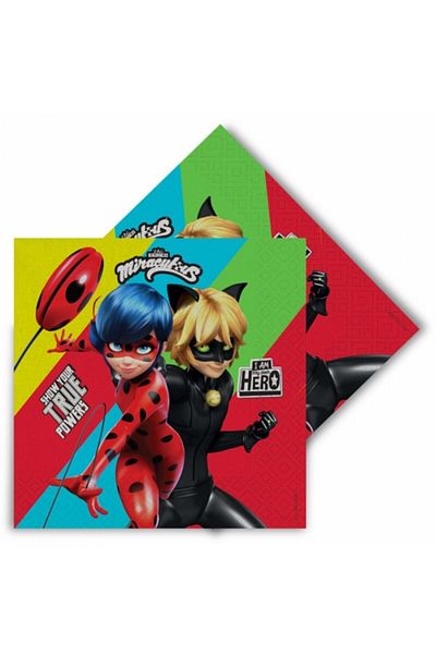Deniz Parti Χαρτοπετσέτα Miraculous Super Heroez Team 33x33 cm