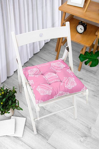 Realhomes Real Homes Digital Printed Fluffy Square Chair Cushion