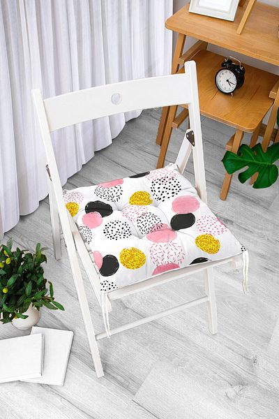 Realhomes Real Homes Digital Printed Fluffy Chair Cushion