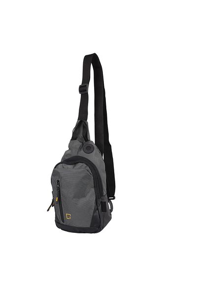 Bagacar Τσάντα ώμου Mega Model 1025 Γκρι Unisex Body Bag