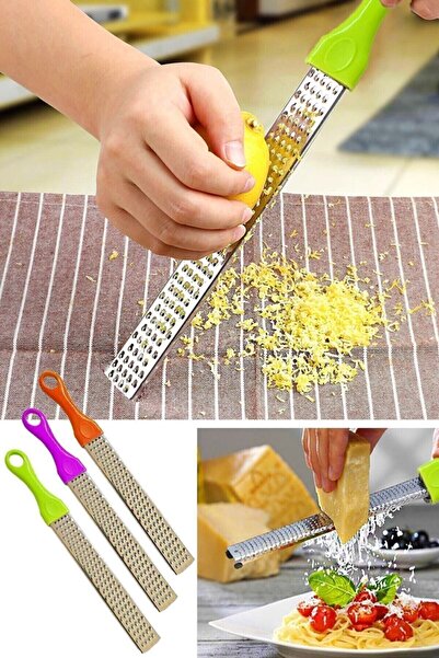 Kitchen Live Uzun Limon Peynir Sarımsak Rendesi, Uzun Rende, Pratik Uzun El Rendesi