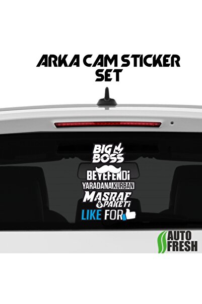 Fresh Full Set Sticker Çoklu Model Araba Cam Kaput Motosiklet Atv Kask Uyumlu...