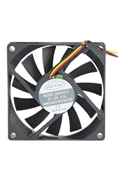 Marxlow 24v Dc 3 Kablo Fan 80x80x15 Mm