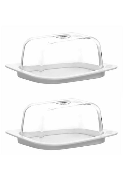 Emr züccaciye Lava Pera Breakfast Container with Lid - Teraya Cheese Storage Container 2 Pieces