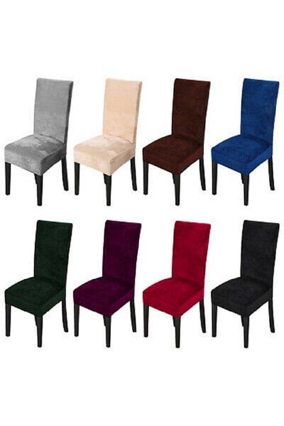 elgeyar Husa scaun din catifea de matase, husa scaun, elastic, standard 1 bucata