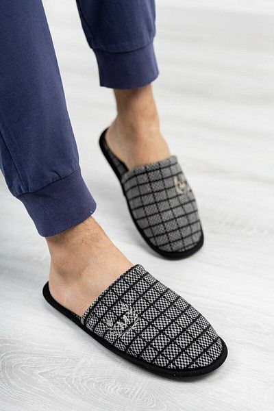 CekModa Ανδρικές μαλακές χειμερινές παντόφλες σπιτιού