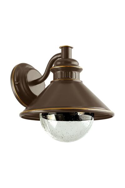 Eglo 96262 Outdoor "Albacete" - Brown Copper Galvanized Steel Wall Sconce, Lighting E27 Max