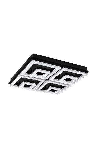 Eglo 99328 Indoor " Fradelo 1 " Black Color Cast Steel Ceiling Lighting Ip20 Led Max: 46.5W Width: