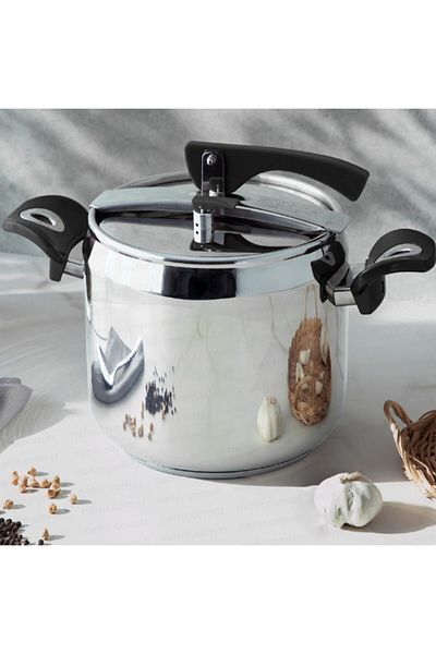 Nehir Silver Classic Pressure Cooker 8 Liters
