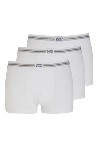 JOCKEY ® Cotton Stretch Boxer 3 Pack / White