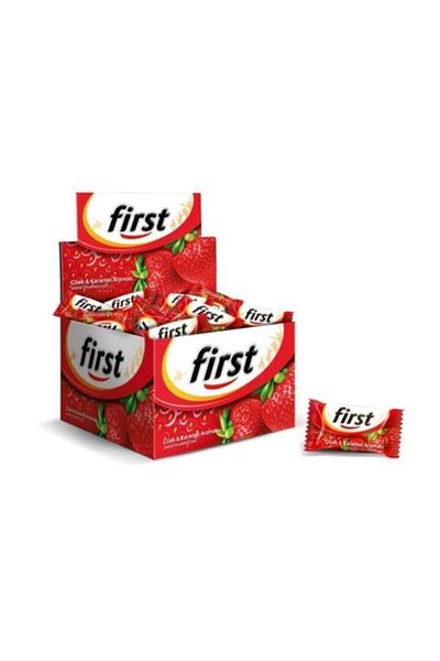 First Single Chewing Gum Strawberry Flavored 200 Pieces