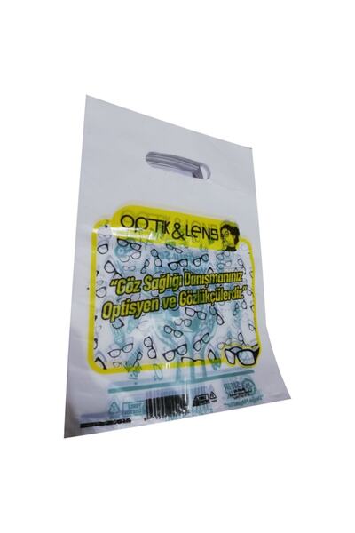 Merpak Baskılı Optik Gözlük Poşeti El Geçme 22x32 Cm 1 Kg X 200'lü