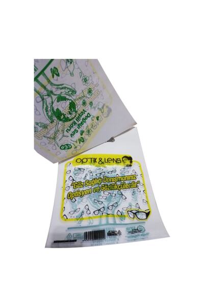 Merpak Baskılı Optik Gözlük Poşeti El Geçme 22x32 Cm 1 Kg X 200'lü