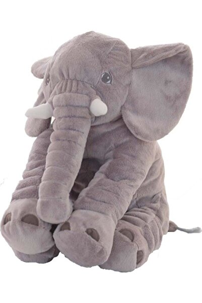 Genel Markalar Nokta Toys Uyku Arkadaşım Polar Uyku Fili 65 cm - Gri