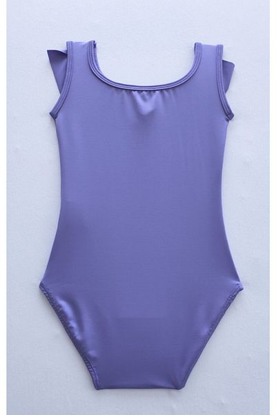 LULLY KİDS Girl's Lilac Ruffle Collar Gymnastics Ballet Leotard