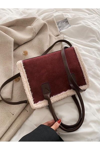 Katusa Claret Red Nubuck Strap Shoulder Bag