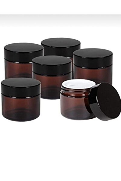 TEKNOSER 6 borcane de cremă maro chihlimbar de 100 ml