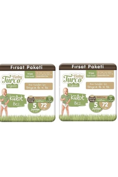 Baby Turco 144 Adet No 5 2x72 Bebek Bezi Kulot Bez
