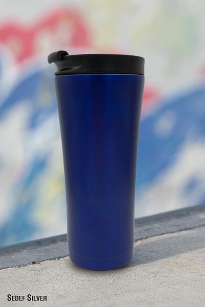 SEDEF SİLVER Steel Thermos Cup 500 ml Thermos Mug Cup Vehicle Thermos Coffee Cup Sdf522 Tea Cups 548