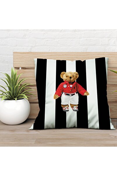 stellahomes Special Design Double Sided Teddy Bear 43x43 Throw Pillow Cover