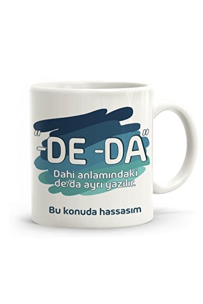 Öz Kupa يتم كتابة De Da بشكل منفصل هدية زجاجية للأدب النحوي التركي