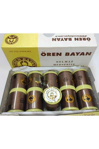 Ören Bayan Κουτί με 10 γραμμάρια Koton Machine Embroidery Reel Χρώμα: 116