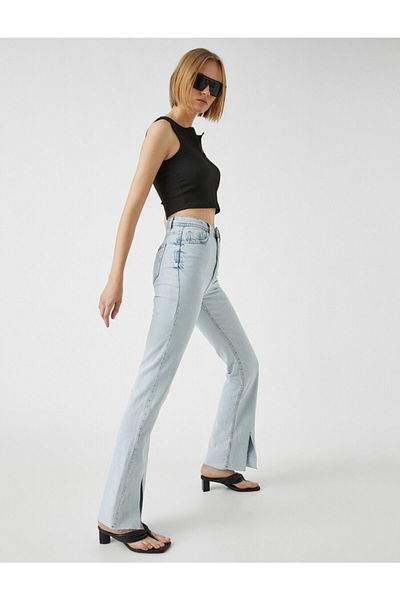 Koton Jeans mit normaler Taille – Slim Flare Fit Jeans