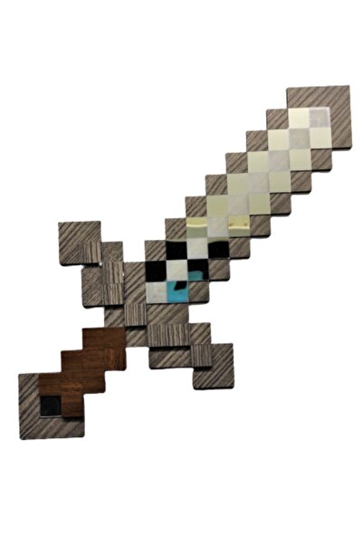 Payitaht Tablo Minecraft Demir Kılıç 3 Boyutlu Duvar Dekorasyonu