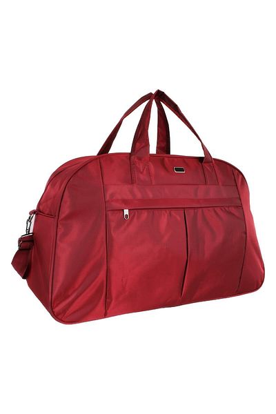 Bagacar 8045 حقيبة رياضية وسفر حمراء متوسطة الحجم مع حزام كتف
