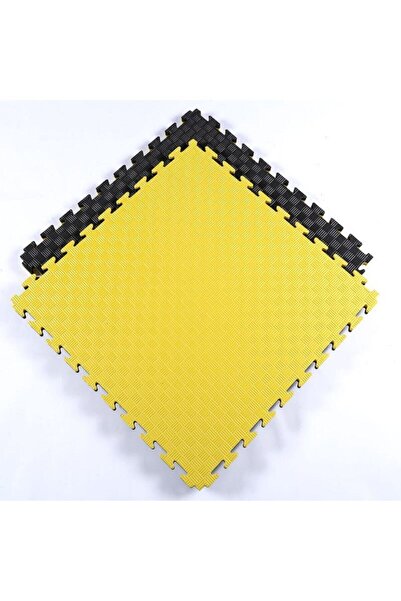 GES MEDİKAL Tatami Zemin Minderi 26mm 100x100 Sarı Siyah Çift Yönlü