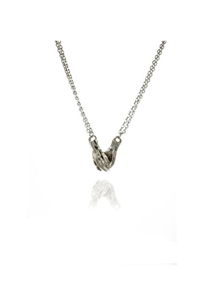 Panda Mıknatıslı Klipsli El Sevgili Arkadaş Çift Kolyesi