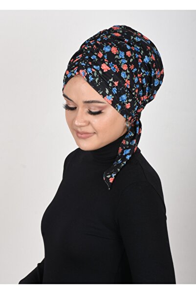 OykumBone Hareketli Desenlere Sahip Büzgülü Hazır Bone