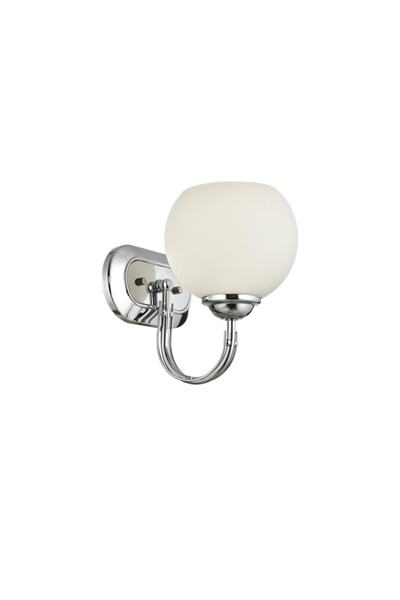 Lamorehome Dicle Opal Camlı Tekli Krom Aplik